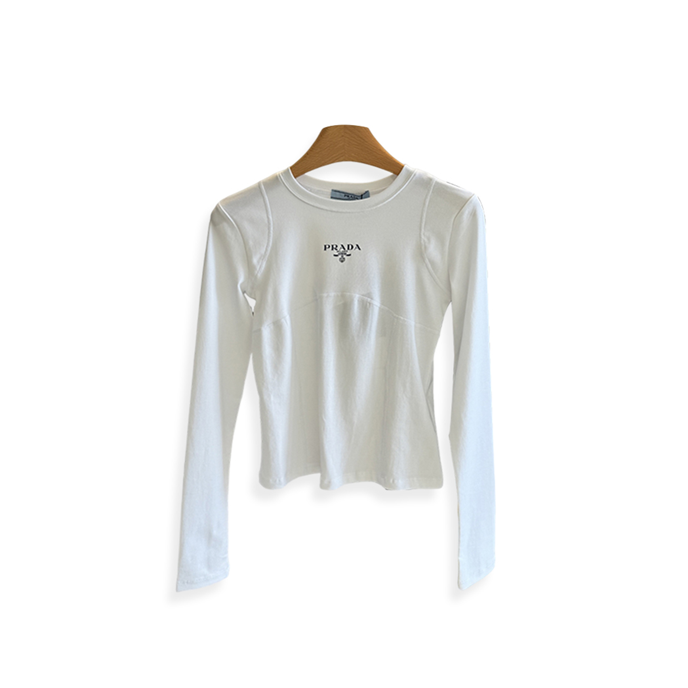 PRADA LETTER PRINT LONG-SLEEVE BASE LAYER 